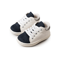 Δερμάτινο Sneaker Λευκό Μπλε Babywalker BS3037