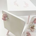 Σετ Βαπτιστικό Μανάκου Pink & White Flowers