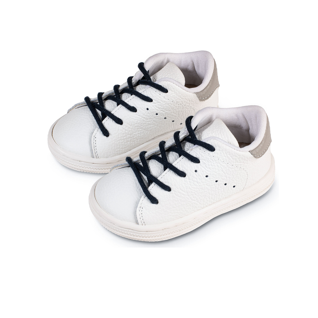 Δερμάτινο Λευκό Sneaker Babywalker BS3071